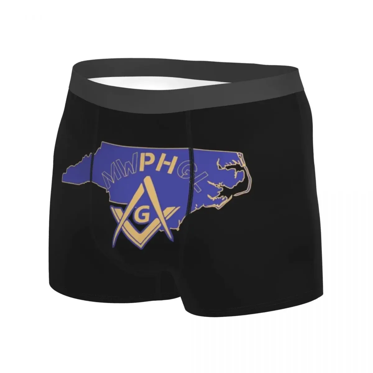 Men MWPHGLNC Blue Freemason Mason Boxer Shorts Panties Soft Underwear Male Novelty S-XXL Underpants