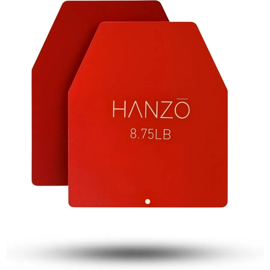 أطباق سترة مرجحة من HANZO بوزن 17.5 رطلًا و29 رطلًا أو 39.5 رطلًا، ألواح فولاذية مطلية بالمسحوق للسترات الموزحة، مقاومة متينة