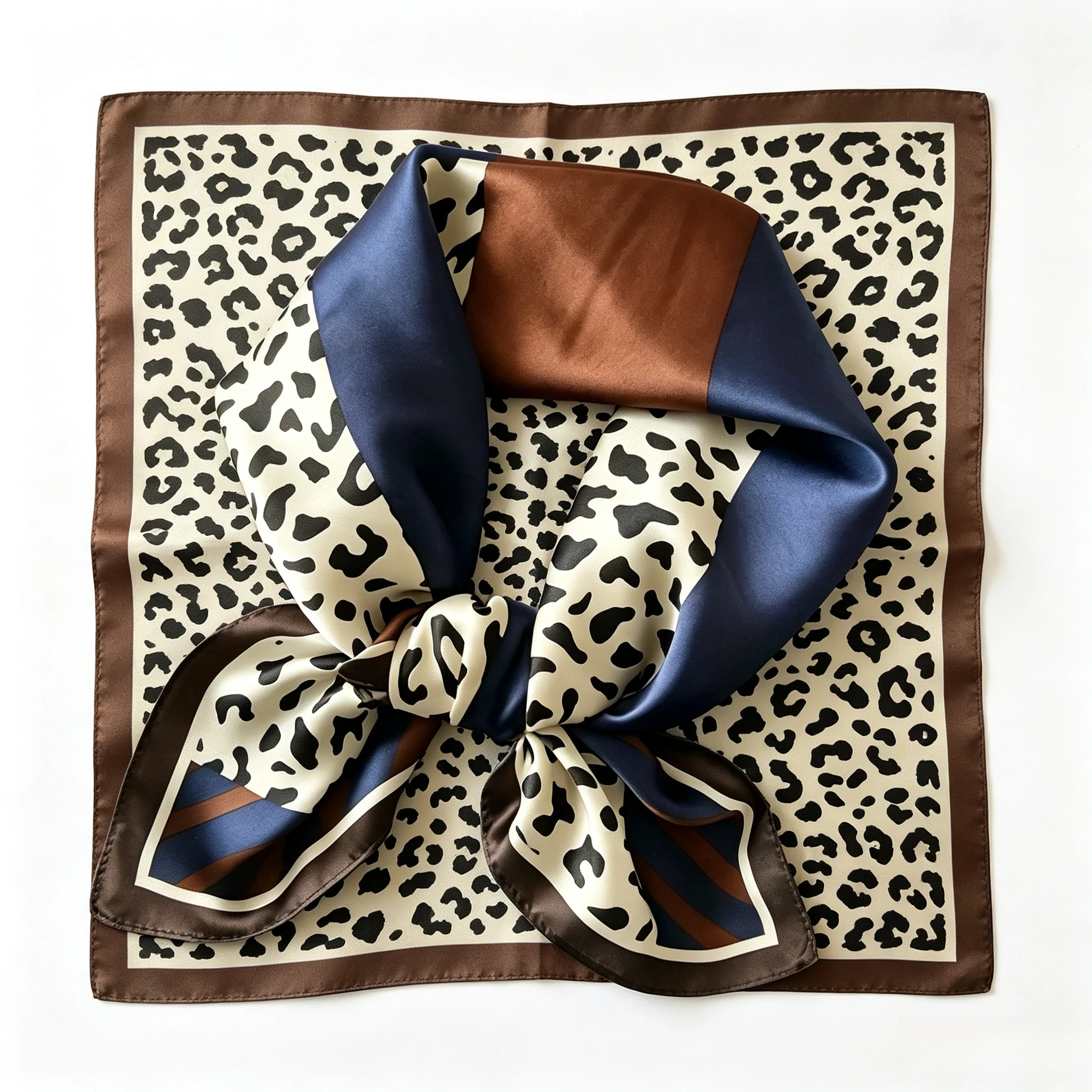 Petit foulard en satin à impri - Women'S Accessories For Neck avis et prix