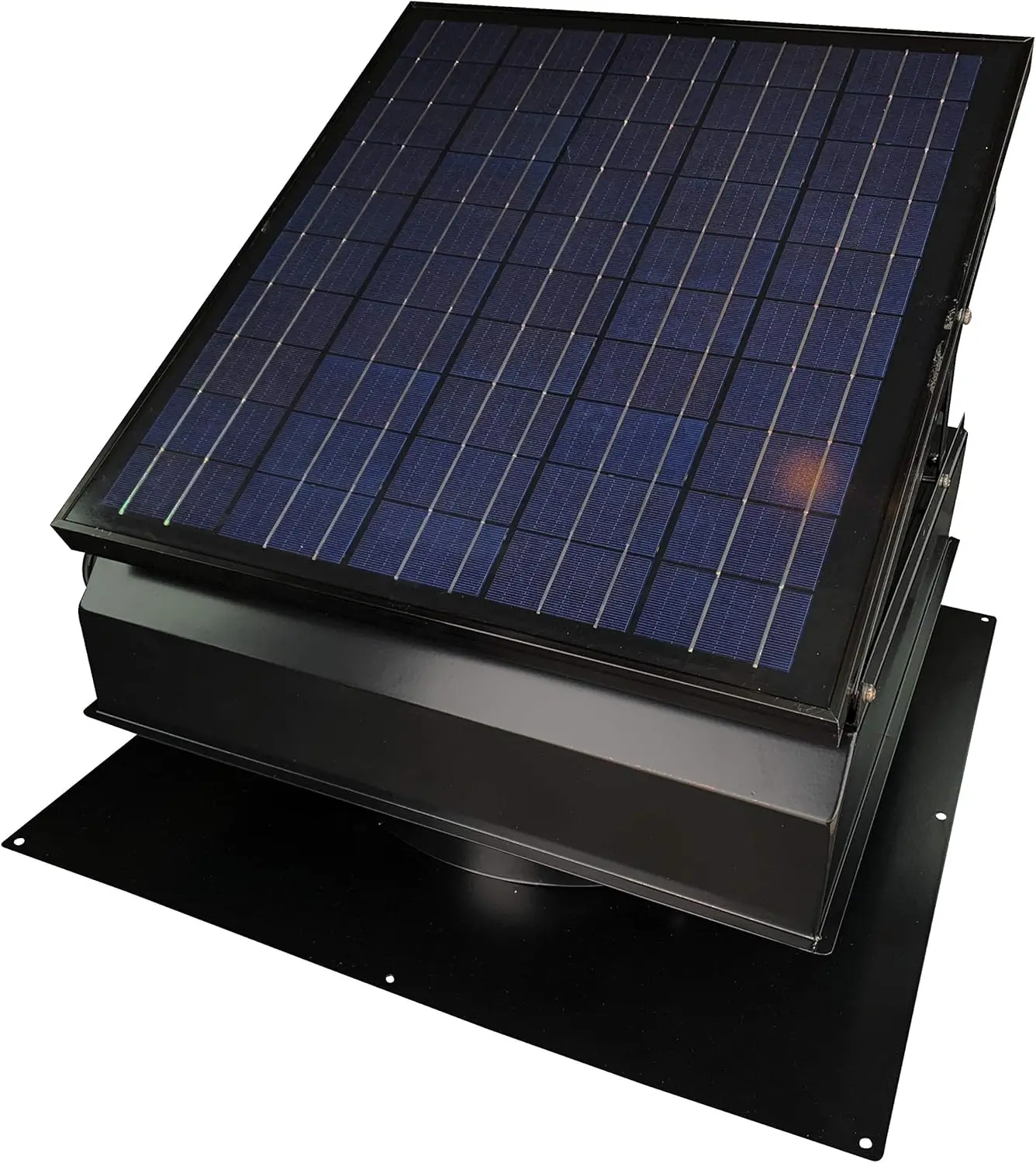 40 Watt Solar Attic Fan - Includes 110V Adapter for auto-Run Night  time Operation  POWERED BY FREE SOLAR ENERGY