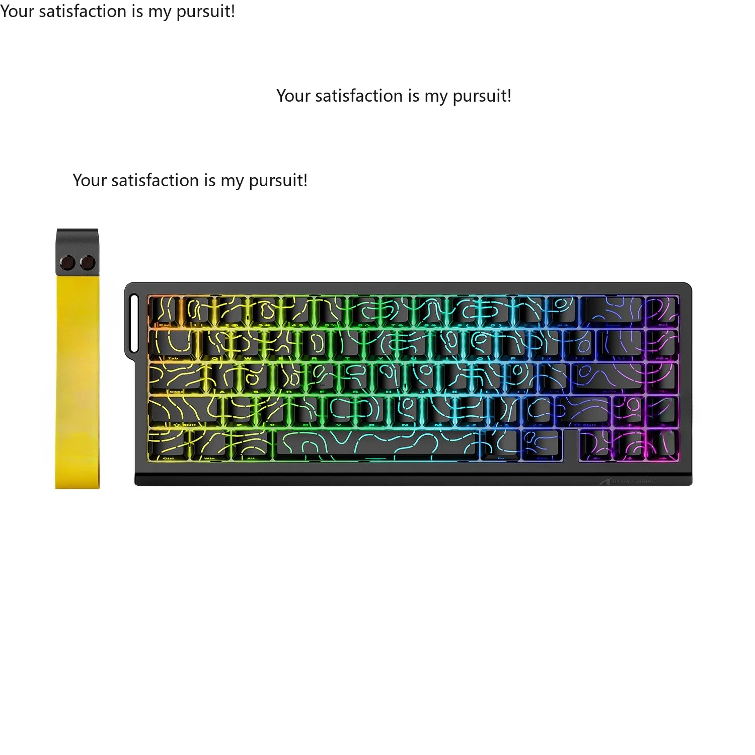 Suitable for attack shark X68HE magnetic axis mechanical keyboard contour side engraving cable adjustable key path low latency