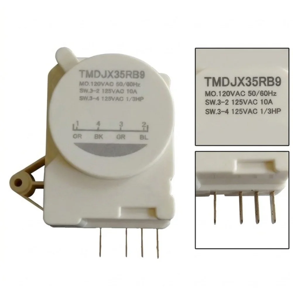 Refrigerator Defrost Timer WR09X0483 WR9X483 TMDJX35RB9 120VAC Metal Replacement Part For Cooling System Appliance Repair