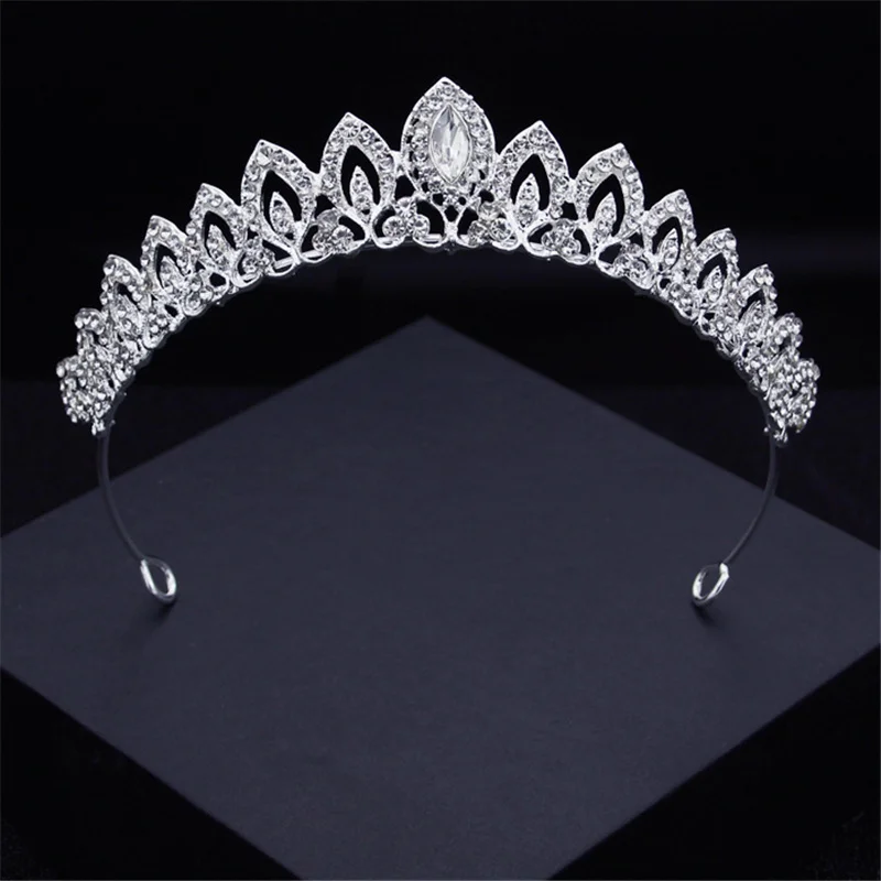 Fashion Crystal Bridal Jewelry Sets for Women Tiaras Earrings Necklace Crown Wedding Dress Bride Jewelry Set Accessories