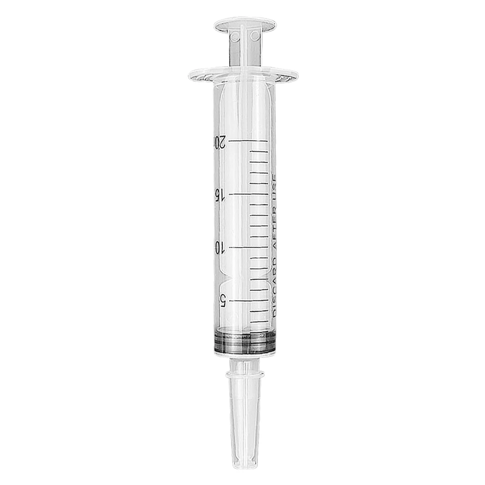 20ml Measuring Syringe Glue Filling Plastic Syringe Nutrient Sterile Without Needle Watering Refilling for Animal Food Feeding