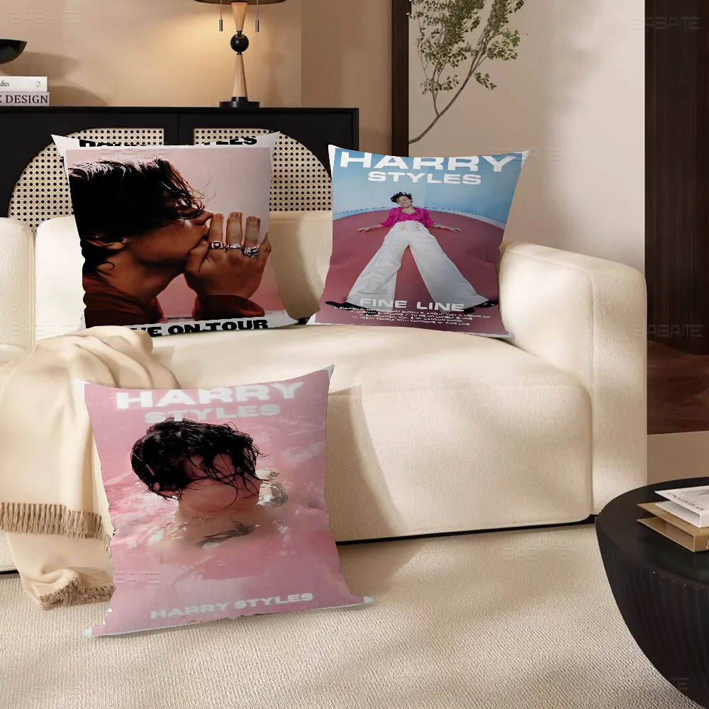 Famous Pop Singer H-Harris_Styles Pillow Gifts Home Office Furnishings Bedroom Sofa Car Cushion Cover case 45x45cm