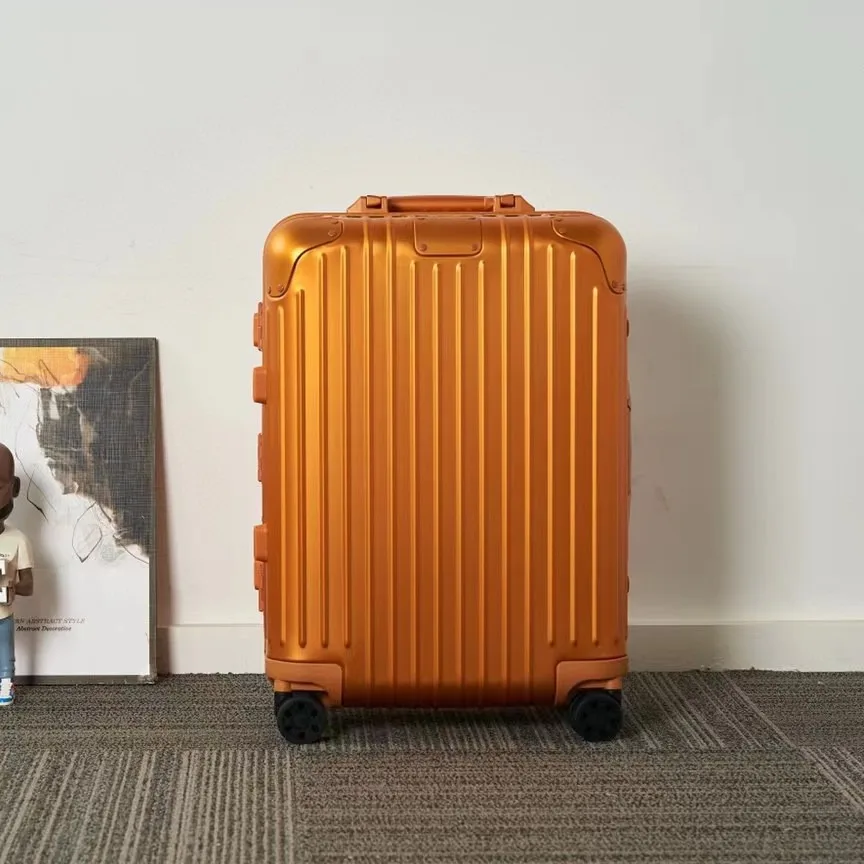 Чехол на колесиках из алюминиево-магниевого сплава, роскошный чемодан большой вместимости, стильный деловой повседневный дорожный чемодан R Style Trend