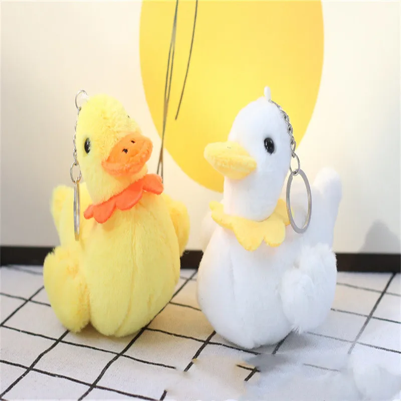 

60pcs/lot Wholesale Hot Style Cute Duck Plush Toy Creative Yellow White Duckling Doll Pendant,Deposit First to Get Discount much