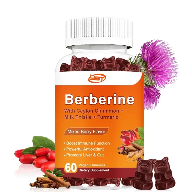 Berberine Gummies Are Sugar Free, While Orange Berberine HCL 1500mg Contains Ceylon Cinnamon and Magnesium Citrate