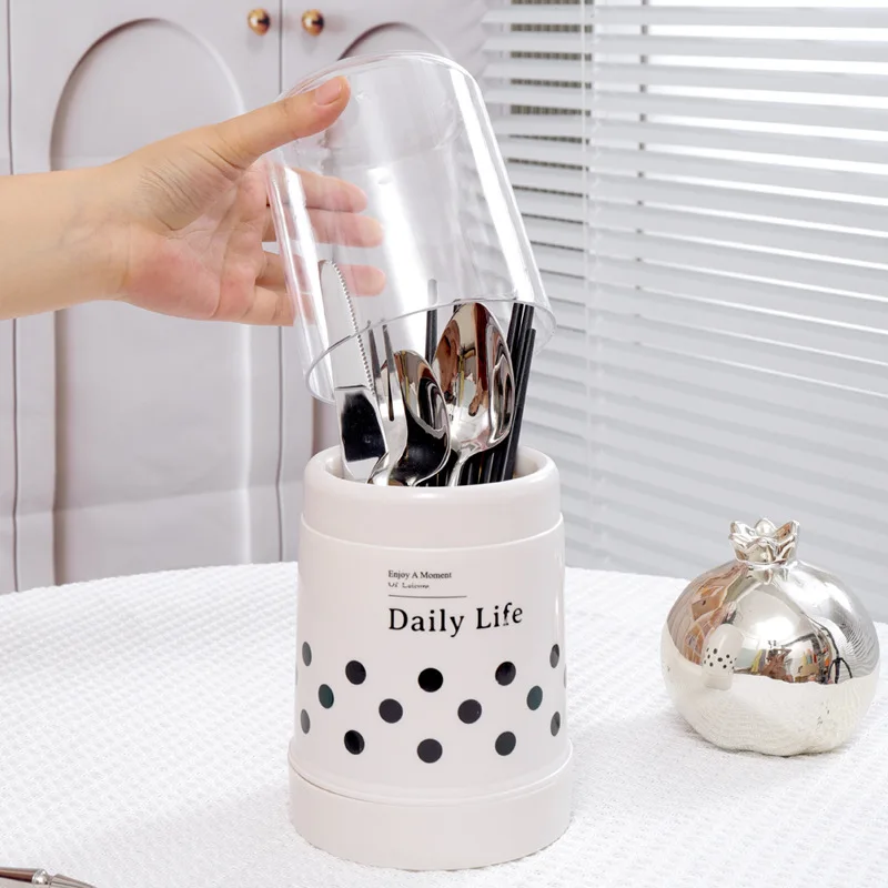 

1PC Drainage Chopstick Holder Home Creative Chopstick Cage Kitchen Utensil Storage Rack Plastic Chopstick Basket Home Kitchen