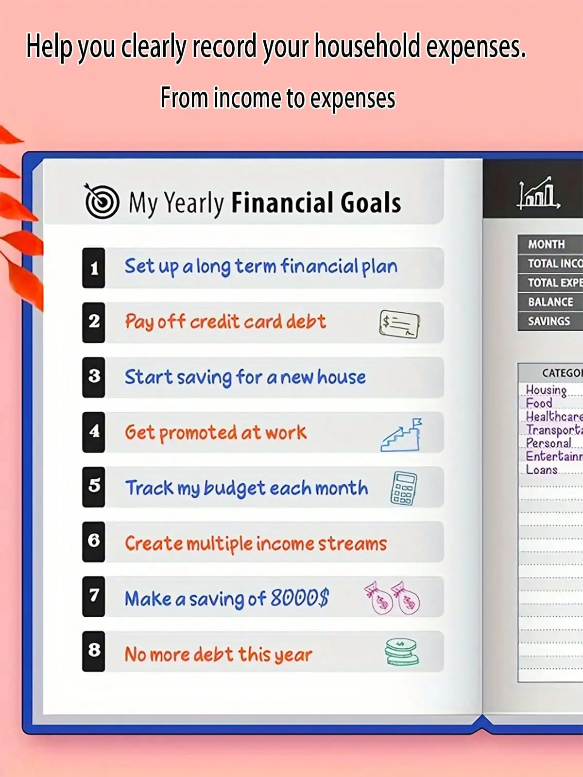 Perjalanan baru perencanaan keuangan selama 48 bulan! Program pembayaran tagihan dan pelacakan anggaran ini mencakup organisasi keuangan bulanan