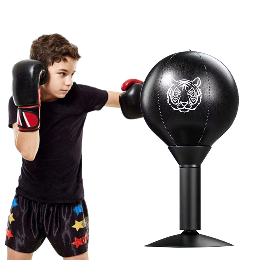 PU Desktop Boxing Ball with Suction Cup Table Punching Bag Boxing Speed Ball Heavy Duty Stress Relief Boxing Training Punch Ball