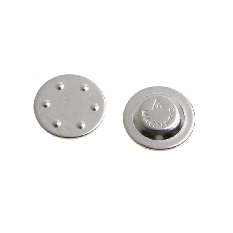 20 Pieces Magnetic Name Badge Round Adhesive Name Tag Holder for Name and Round Badge Office Party Family (1.7cm/0.66in)