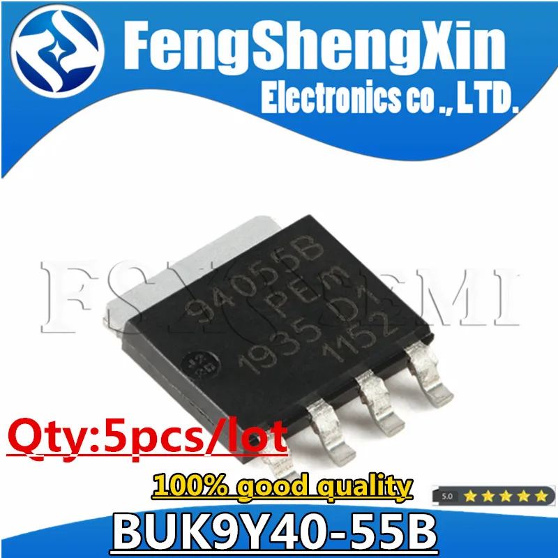 5 stücke BUK9Y40-55B 94055b sot-669 mos chipsatz