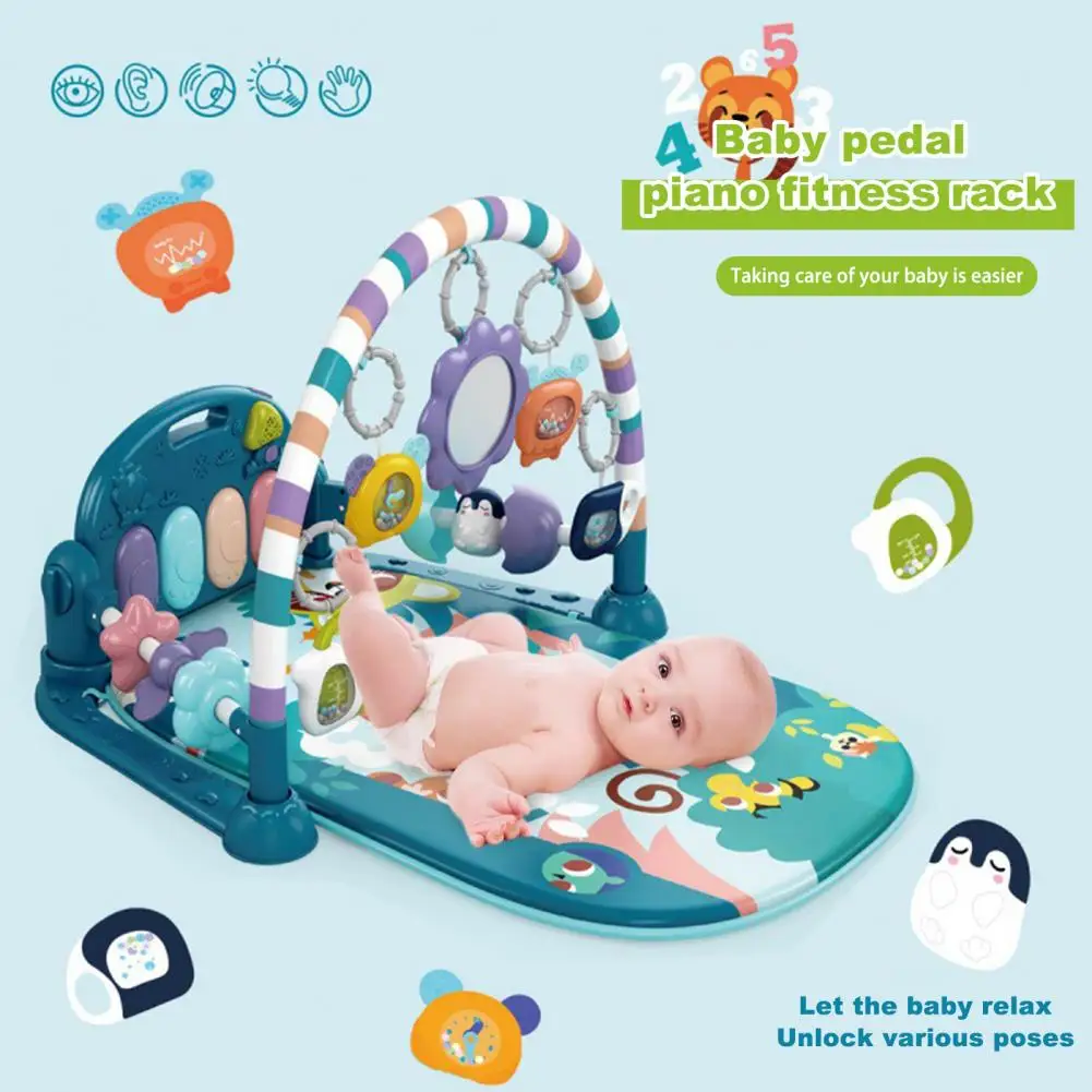 Neugeborene Babys pielzeug Säuglings spielzeug Babys piel matte Fitness studio für Bauch zeit Aktivität ansprechende Klavier boden matte für Neugeborene 0-12 Monate