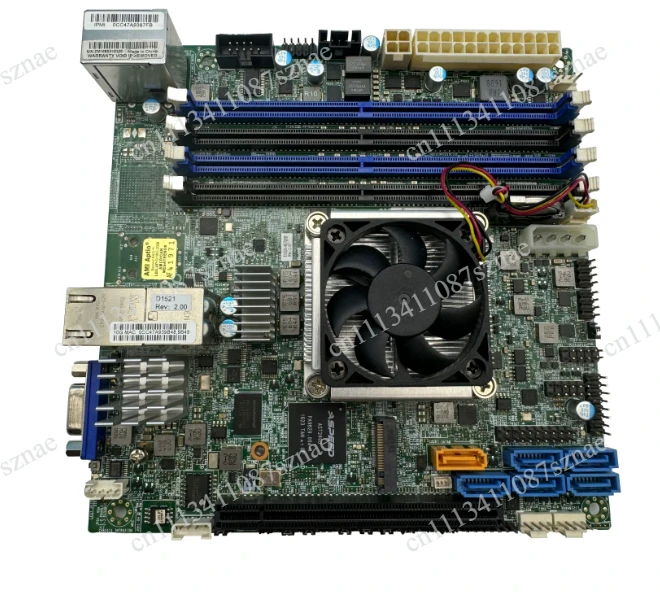 X10SDV-4C-TLN2F Server Motherboard | Intel D-1521 SoC with Dual 10GbE Ports | Mini-ITX Board for NAS & Synology Systems 90% new