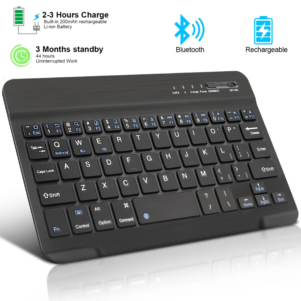 Bluetooth Wireless Keyboard Mini Keyboard For Laptop Tablet Phone ipad Rechargeable Gaming Keyboard For Android iOS Windows