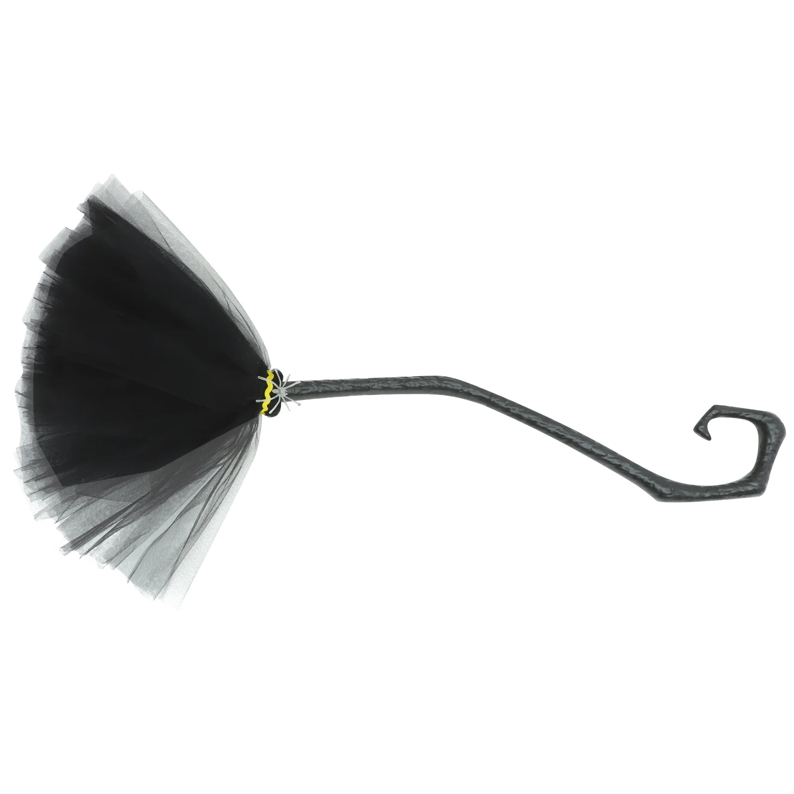 

Halloween Removable Decorative Witch Broom (Black) Witches Plastic Cosplay Party for Prop Broomstick Selling