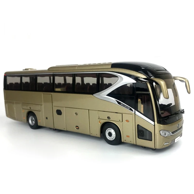 1:42 Scale Xiamen Travel Bus Jinlong XML6129 Navigator Alloy Bus Model