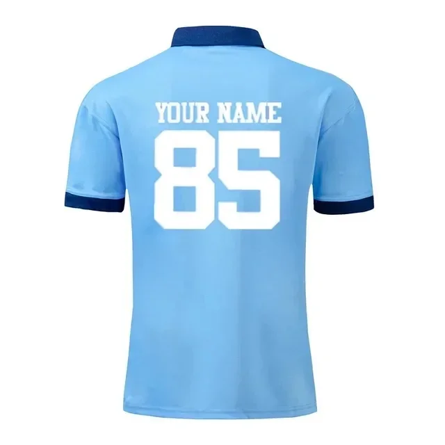 1985 NSW Blues Retro Rugby Jersey - مقاس رجالي: S-5XL (رقم اسم الطباعة) عالي الجودة