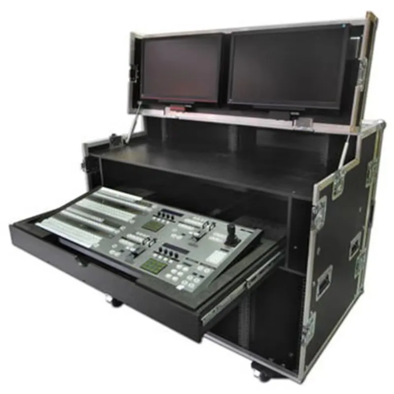

KKmark Twin 10u Flight case with Production Workstation and Pull Out Drawer