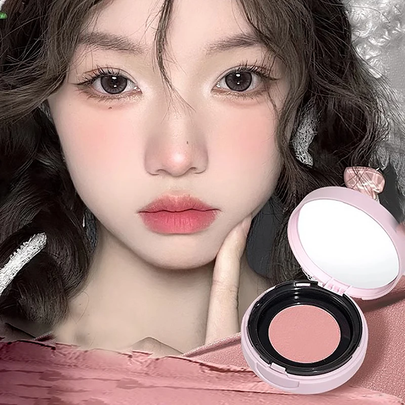 Air Cushion Blusher Low Saturation Face Contour Cheek Rouge Lasting Shading Matte Cosmetics Rubor Brighten Lip Cheek Milk Blush