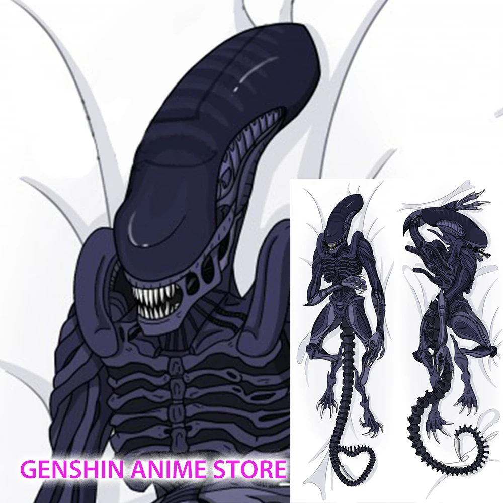 

Costume Halloween Dakimakura Anime Warrior Alien Double-Sided Print Life-Size Body Pillow Cover 2Way Pillowcase Home Sofa Decor