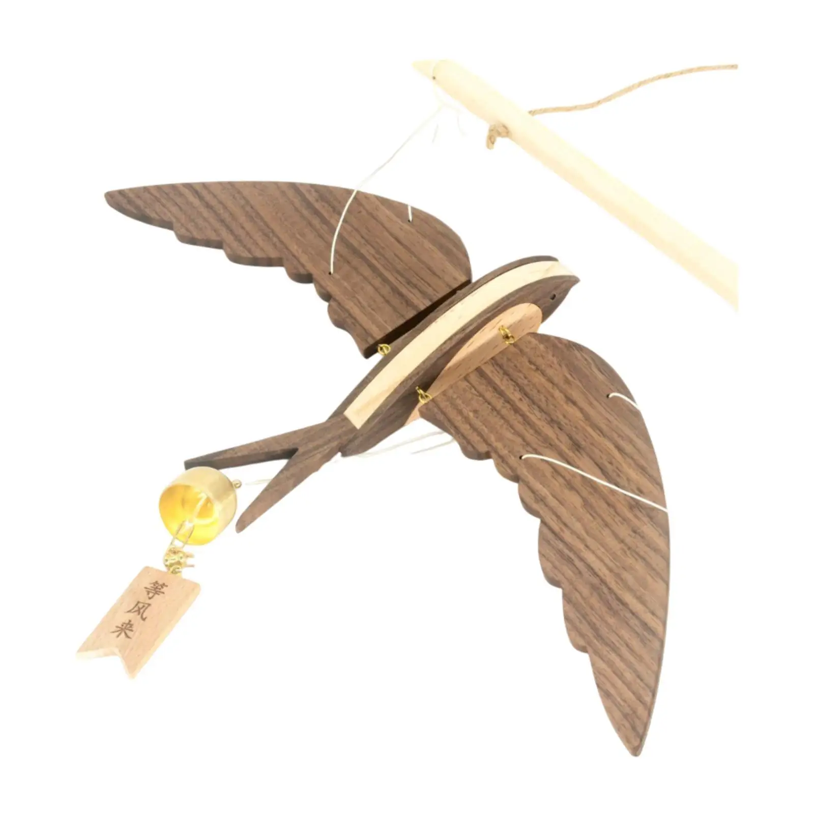 Flying Swallow Wind Chime DIY Material Lightweight Elegant Craft Gift Collection Creative Home Decor for Office Farmhouse Dorm
