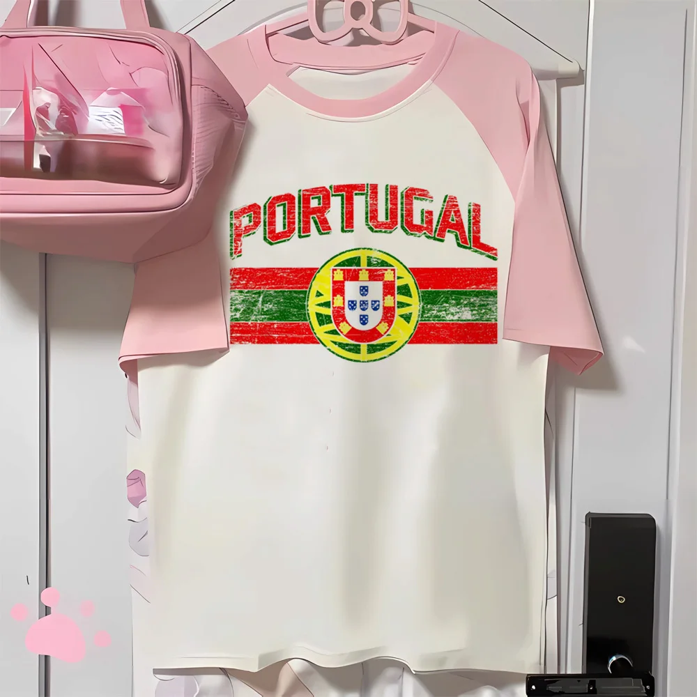 

Portugal t shirt women manga t-shirts female comic harajuku Japanese clothes