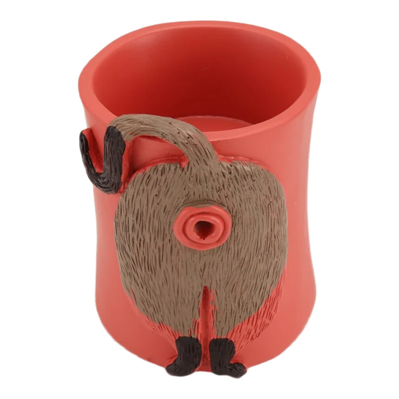 ABWR-Dispenser Tempat Benang Karya Seni Mangkuk Benang Kucing dengan Lubang, Keranjang Rajut untuk Desktop Kamar Tidur C