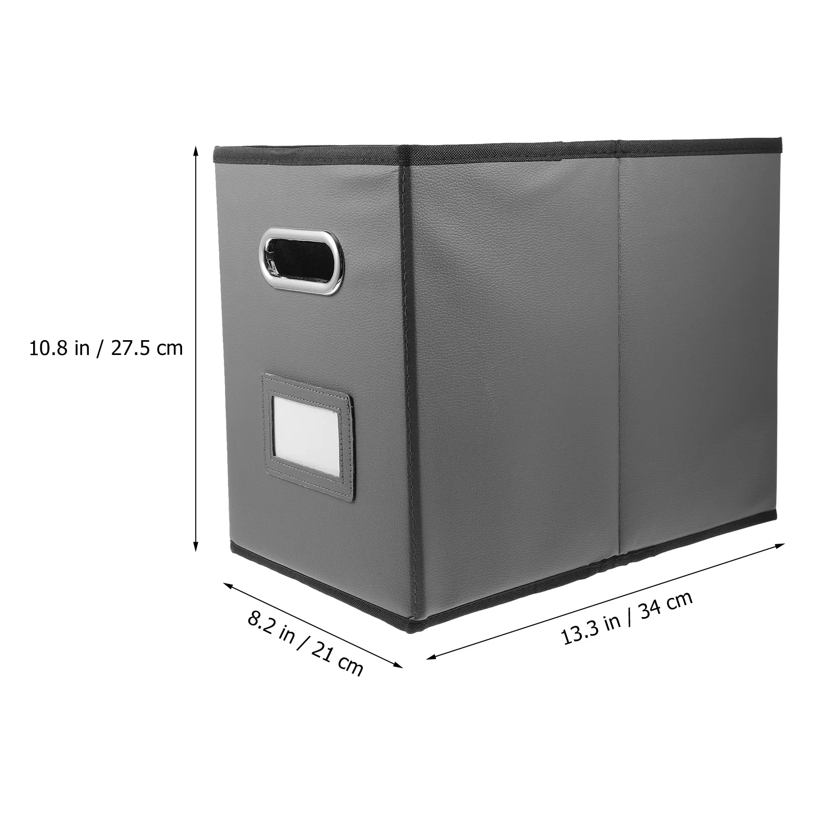 File Storage Box With Double Handles Creative Sundries Organizer Practical Household Container Small Storage Case