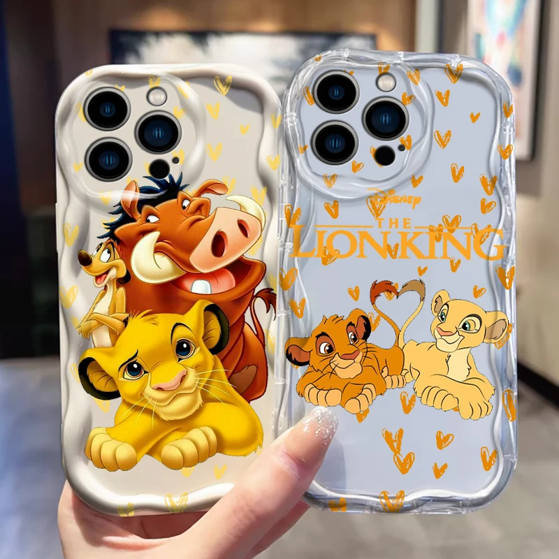 Disney's The Lion King Cartoon For Apple iPhone 15 14 13 12 11 XS XR X Pro Max Plus Wave Oil Soft Phone Case