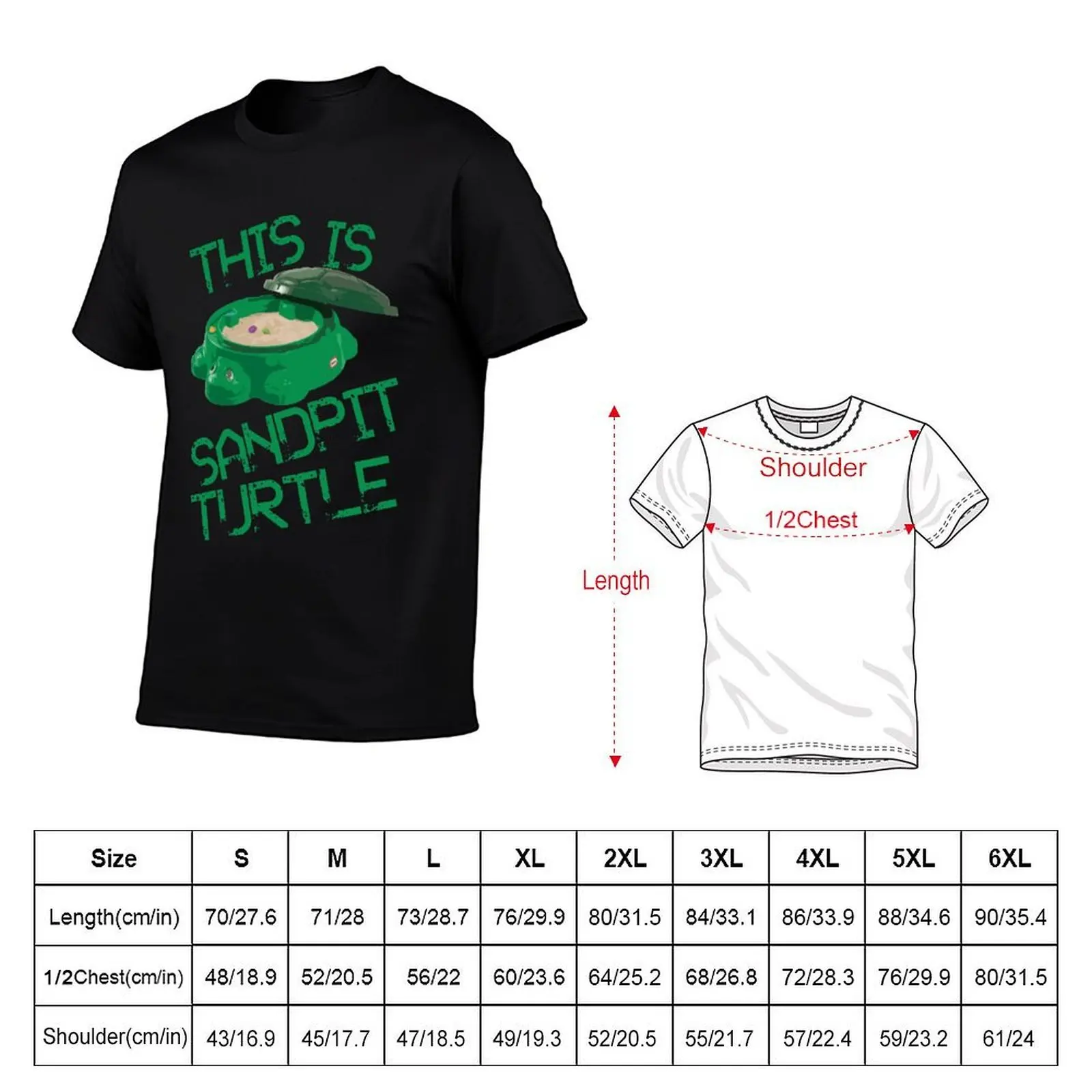 This Is Sandpit Turtle (Lyrics) Classic T-Shirt Casual Trendy Short Sleeve T-Shirt - view 5