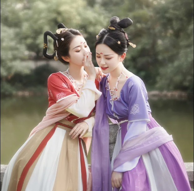 Costume classico delle dinane Tang Fata Princ Dancewear Hanfu Antico guerriero cinese Abbigliamento da palcoscenico tradizionale da donna Poly...