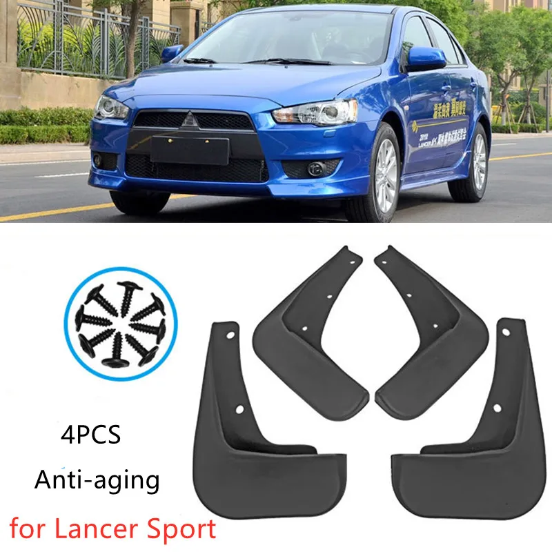 High Quality Strong Toughness Car Fenders Mudguards For Mitsubishi Lancer Sport 2017 Auto Parts Mud Flaps Splash Guard