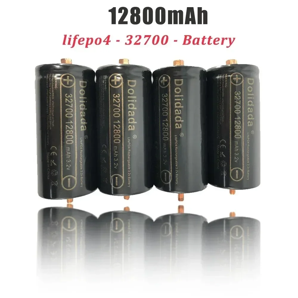 32700 lithium iron phosphate battery 3.2V rechargeable battery with screw 12800mAh high quality large capacity Lifepo4 power