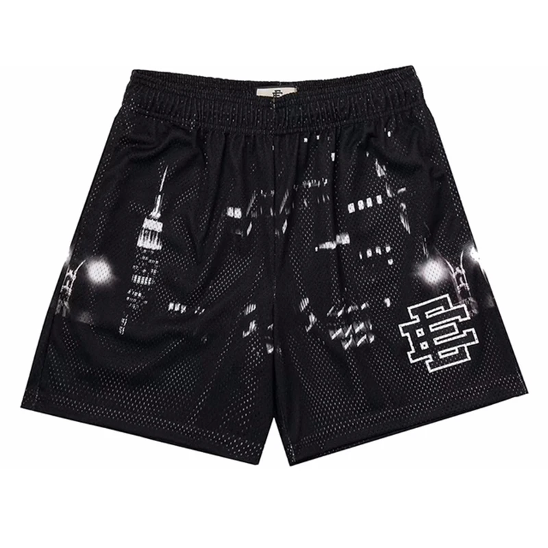 EE Basic Shorts Casual Shorts Men\'s Muscle Fitness Sports Short Pants Mesh Breathable Fashion Basketball Shorts Beach shorts