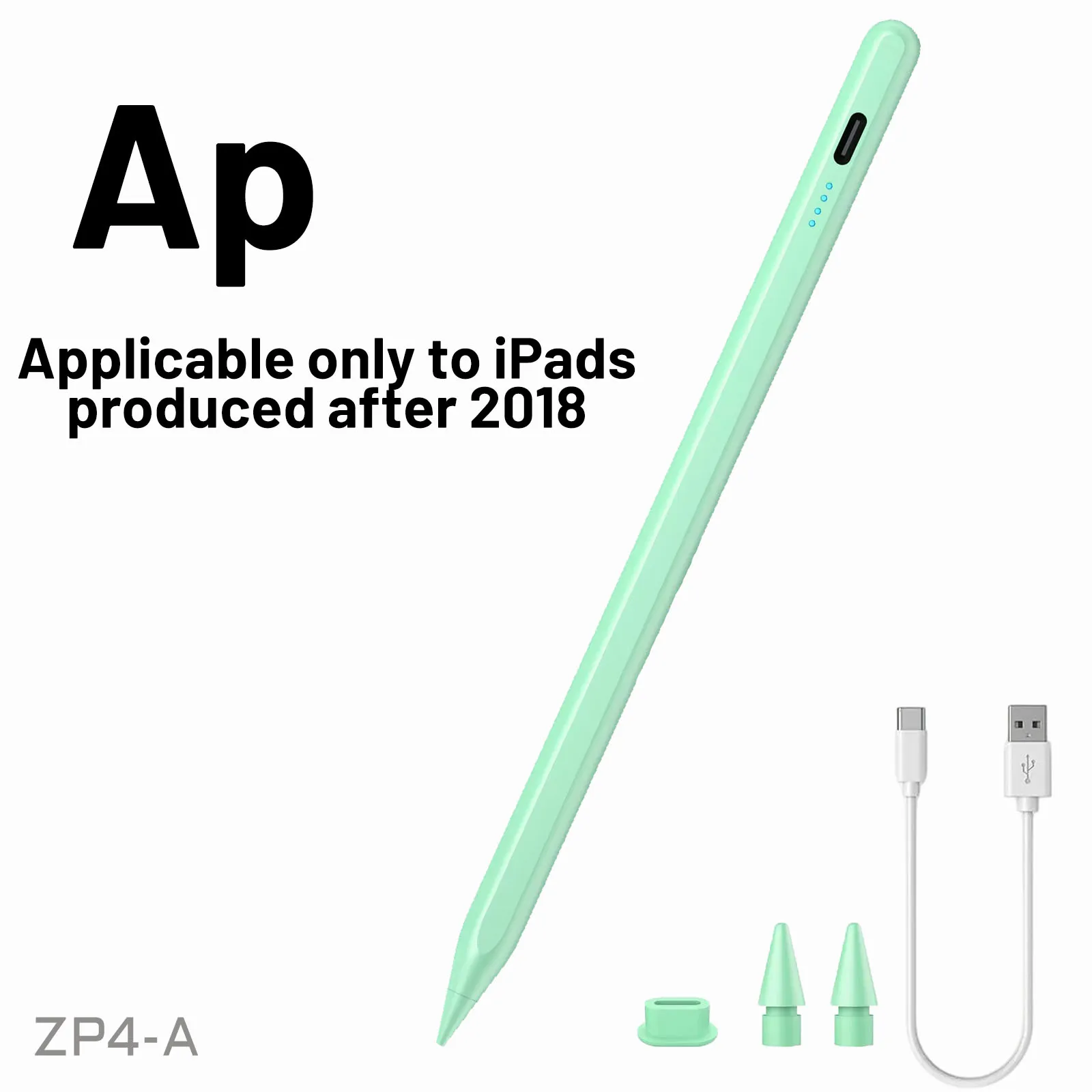 Für Apple Pencil mit Handballenerkennung und Leistungsanzeige iPad Stift für iPad Zubehör 2022 2021 2020 2019 2018 Pro Air Mini Stylus