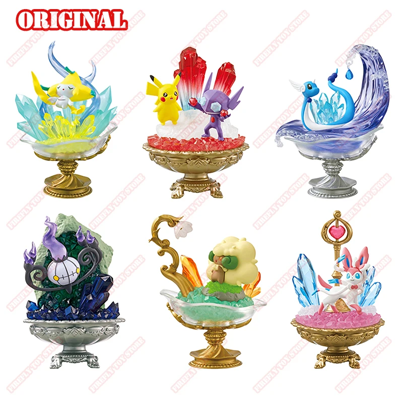 original-pokemon-animacao-jogo-brinquedos-perifericos-lampent-sylveon-colecao-de-pedras-preciosas-encaixotado-gacha-anime-figuras-modelo-acao