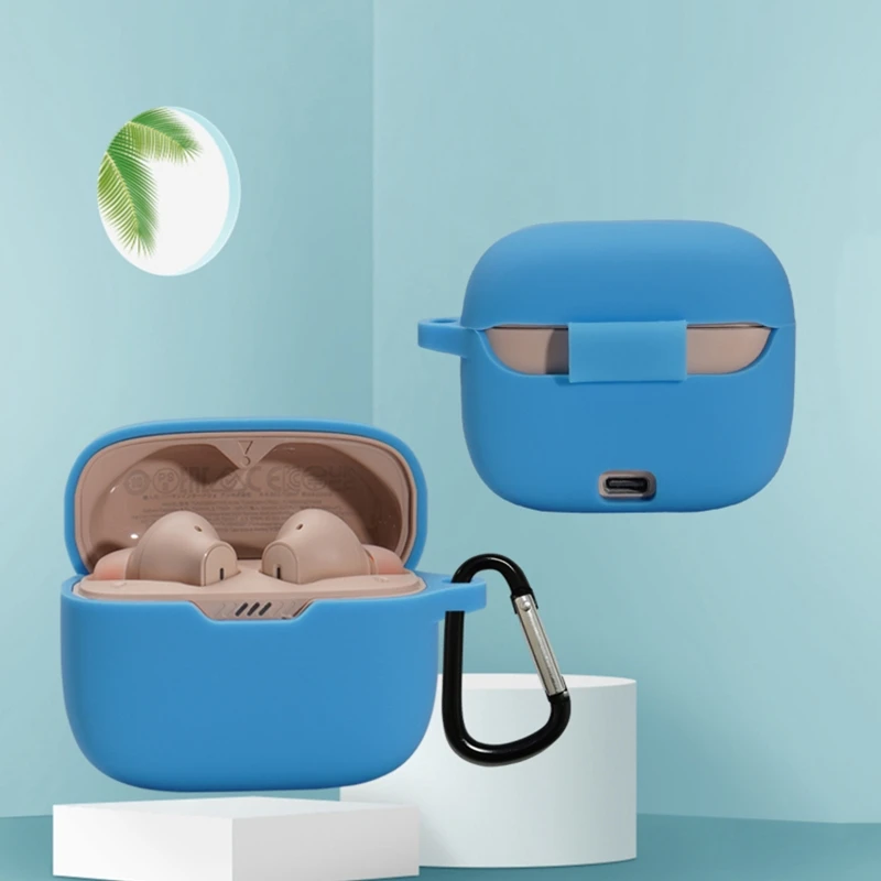 Funda a prueba de golpes para J-BL Tune 230NC, carcasa impermeable, lavable, compatible con Bluetooth, funda de silicona antideslizante