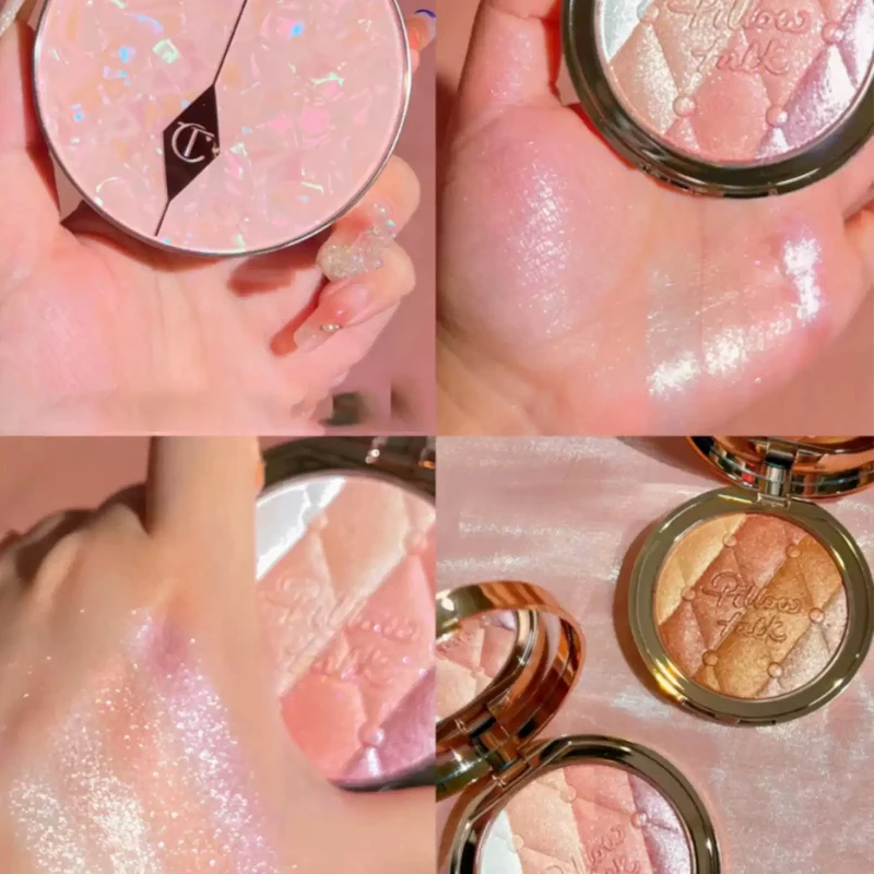 CT Pressed Powder Natural Base Makeup A Plate of Multi-purpose High Light Eye Shadow Details Shell Highlight Contour Gem Palette