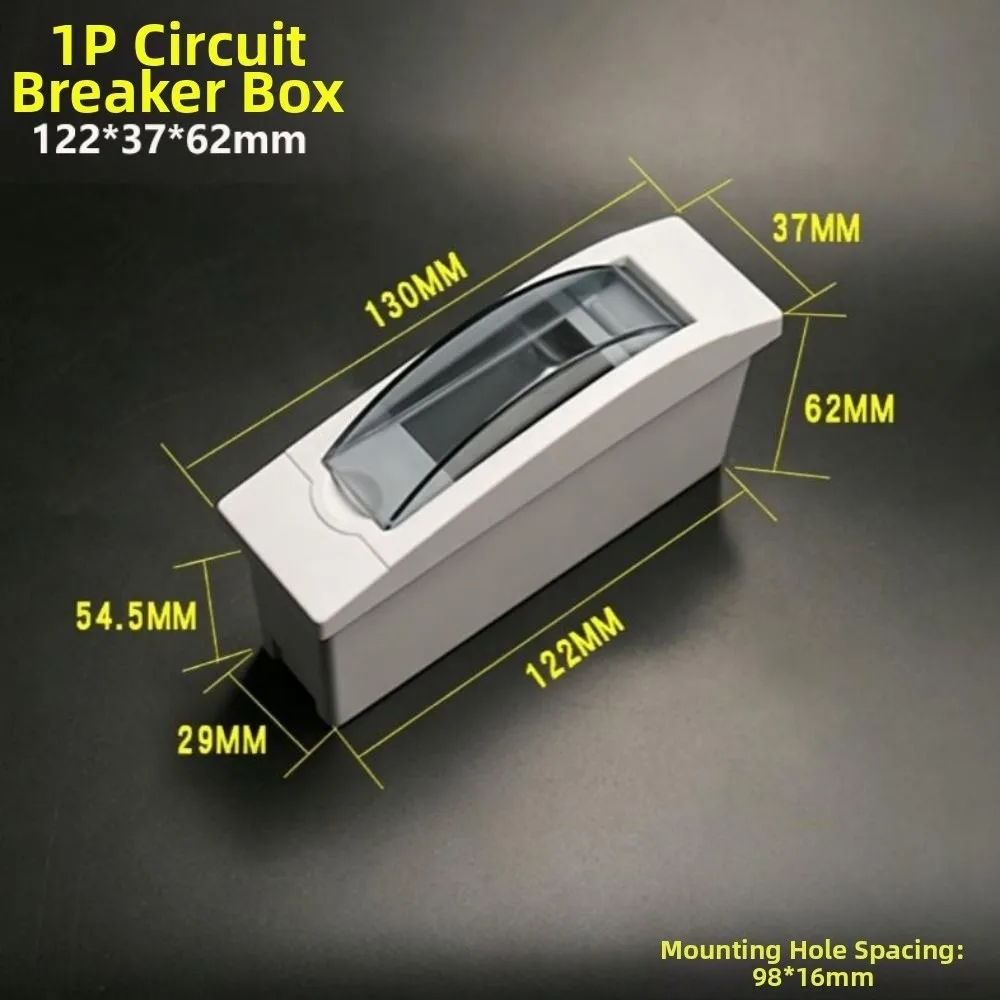 1/2/3/4/6/9/13/16 Ways Circuit Breaker Distribution Protection Box With Waterproof Cover Indoor Wall Mount Plastic Box