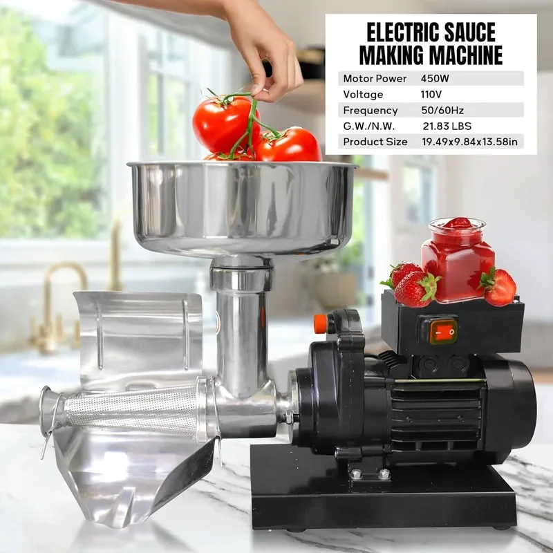 Electric Jam Machine Electric Tomato Juicer Electric Sauce Making Machine for Stainless Steel Cross-border Use