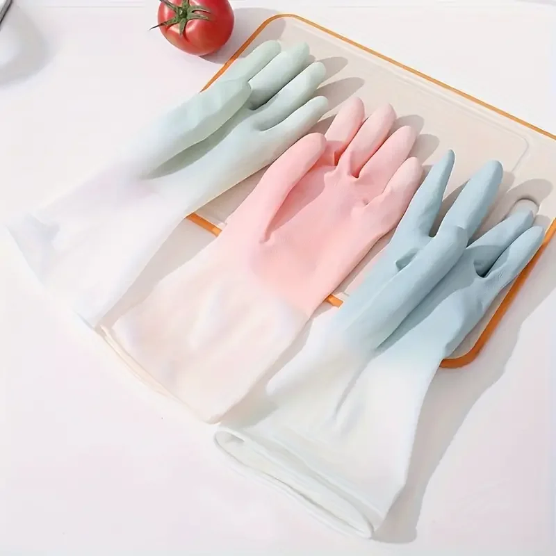 Household Cleaning Gloves, Waterproof Kitchen Dishwashing Gloves, Non-slip Housework Gloves, Durable Laundry Washing Gloves