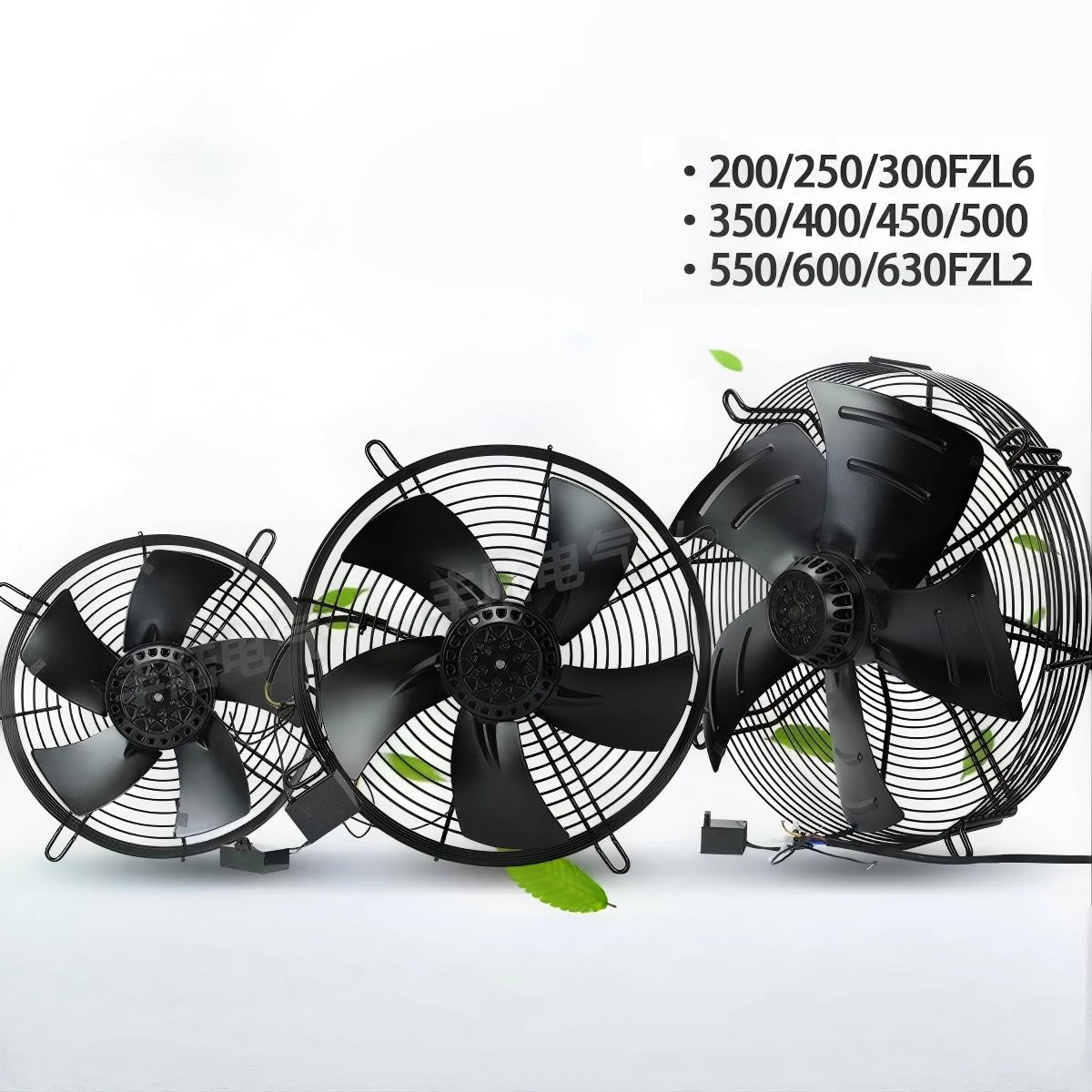 AC220V Black Mesh Outer Rotor Fan 250/300/400FZL-6/7 High Wind Industrial Ventilation Fan for Welding Machine Heat Dissipation