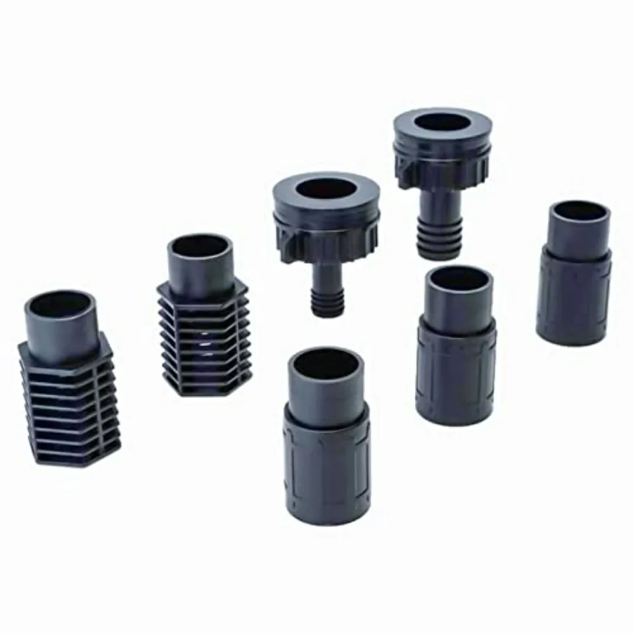 Ebb and Flow Fitting Kit - 7-Piece Fill and Drain Bulkhead Fitting Set with 1/2 3/4 Outlets, Screen Fittings and Extensions for