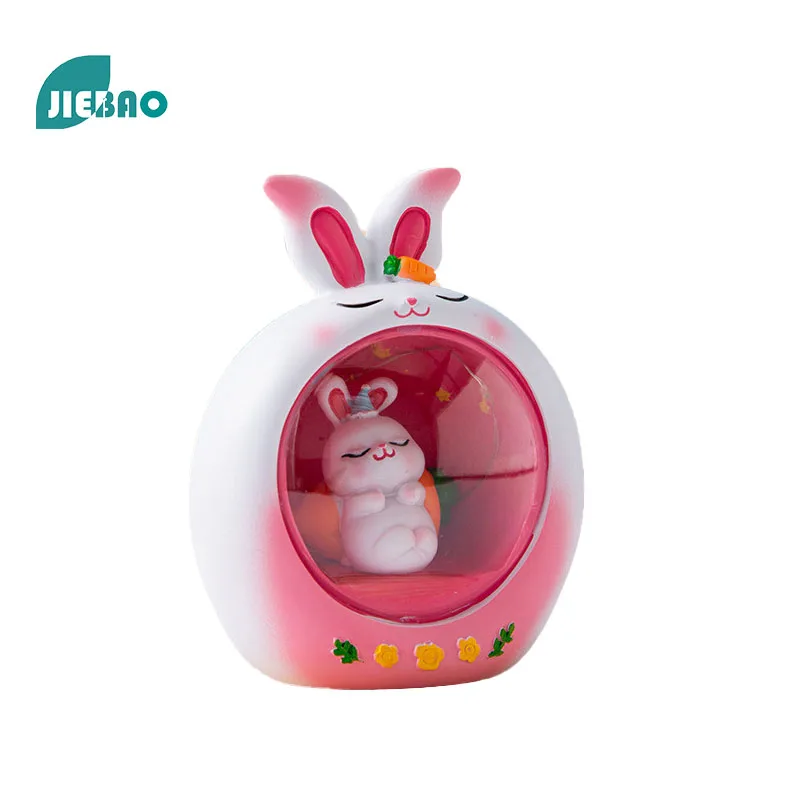 

Radish Rabbit Star Lamp Hot Animal Resin Crafts Statue For Home Living Decorative Ornament