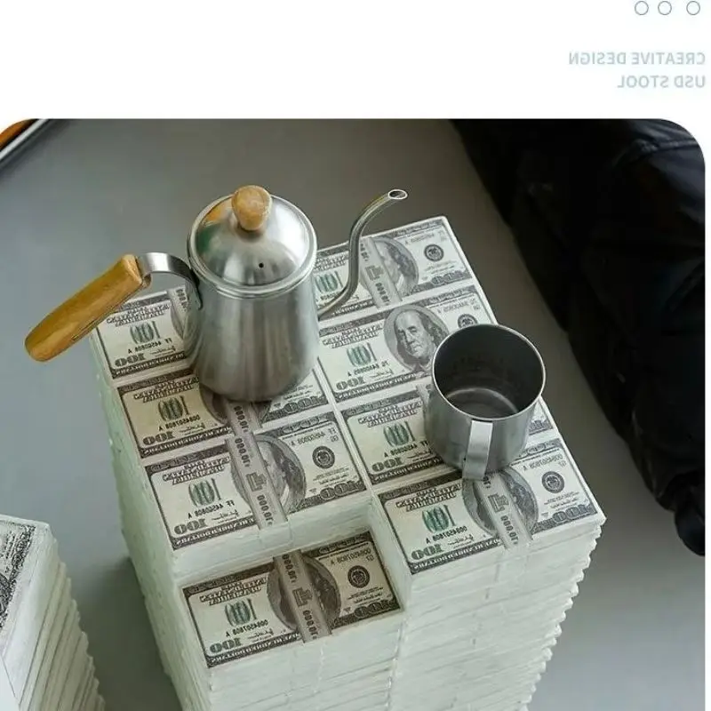 

Декоративный табурет из скандинавской смолы — модный домашний орнамент, многофункциональный для гостиной, спальни, прикроватная тумбочка для пуфика