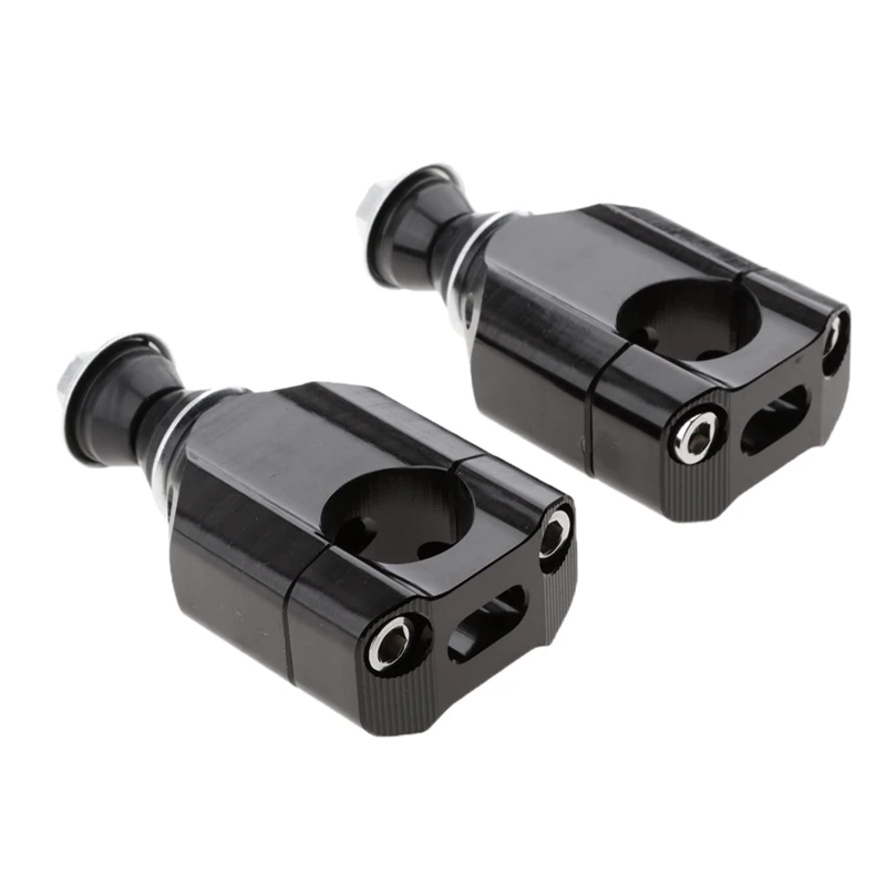 2 Set Motorcycle Accessories: 1 Set 7/8 Inch 22Mm 11/8 Inch 28Mm Handlebar Mount Riser Clamp & 1 Pcs Round Head Light