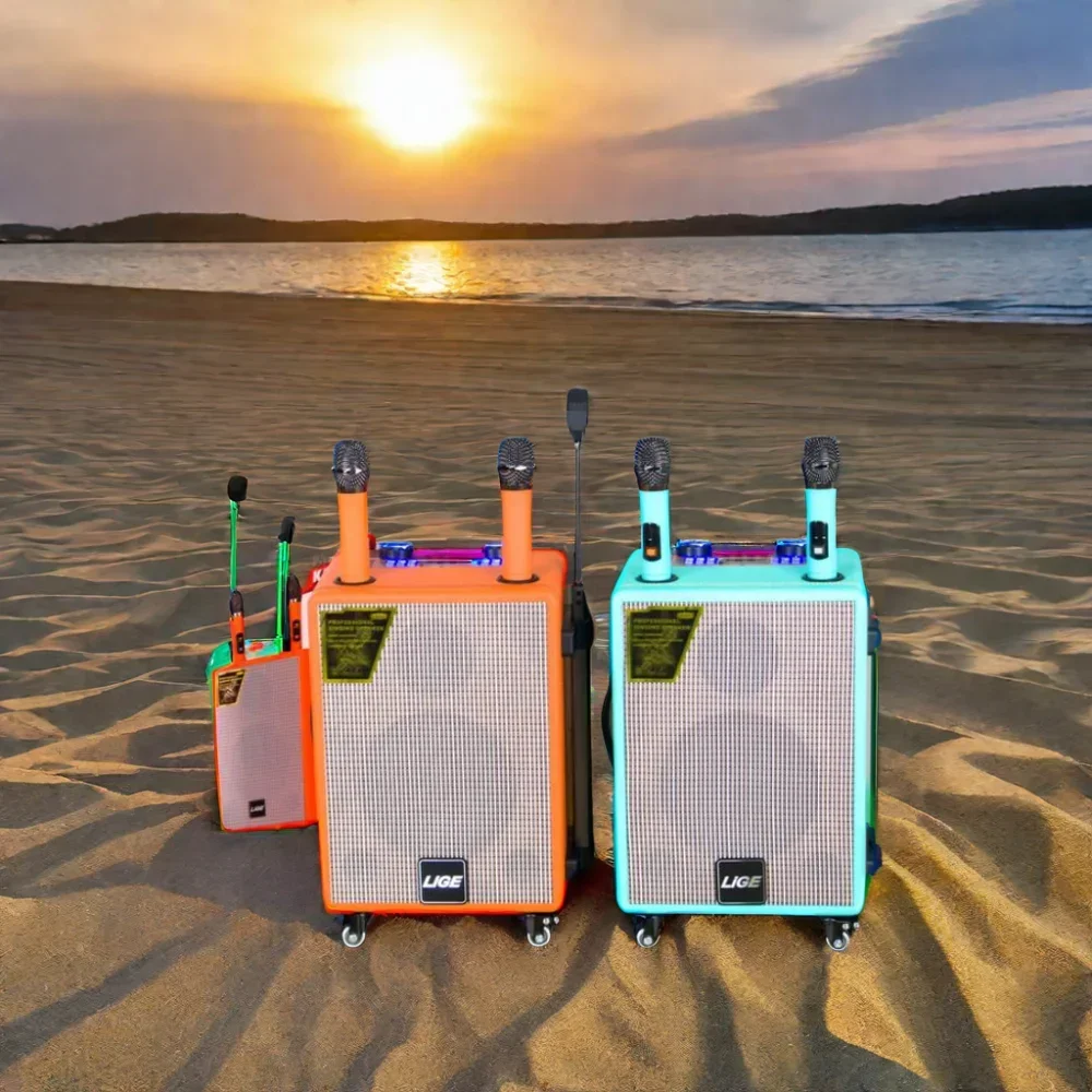 

Best SDRD E8 Bluetooth Speaker High Power Pull Rod Speaker Suitable For Outdoor Parties With Two Microphones Led Lights