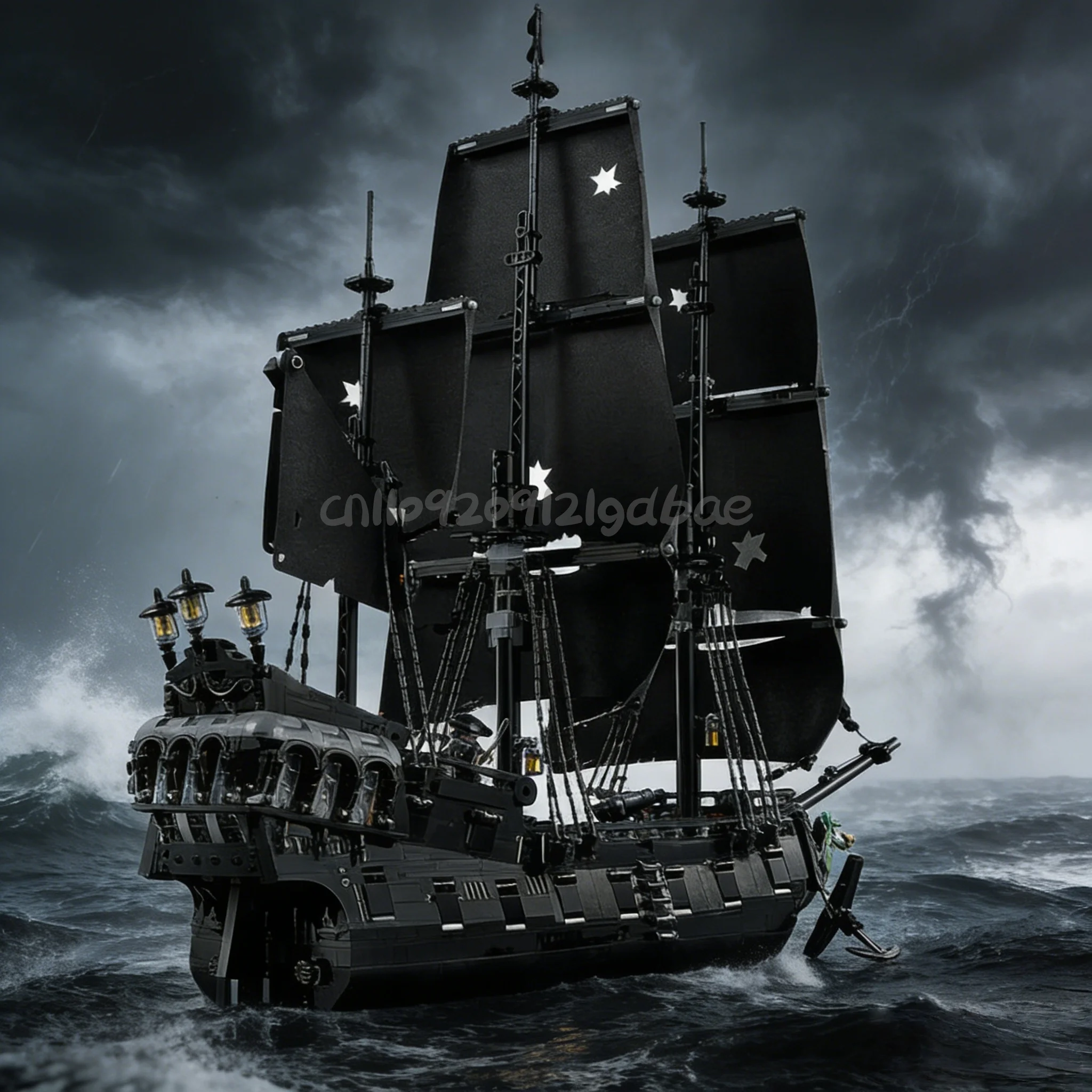 2025年 海賊船 ブラックパール号 ブロック船模型 カリブ海の冒険 組み立てブロック おもちゃ 子供 大人 クリスマスプレゼント